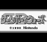 Game Boy Wars Title Screen